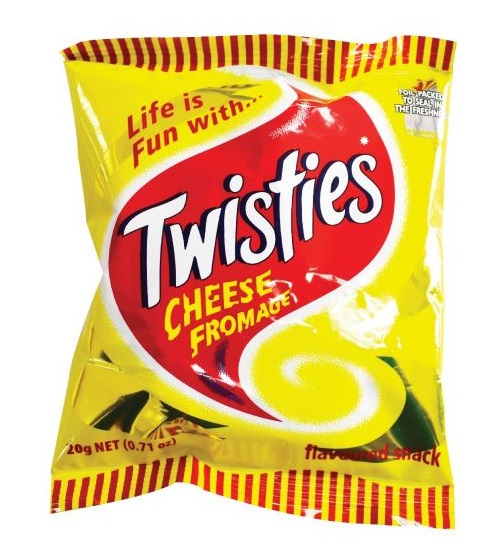 Twisties and cheeses