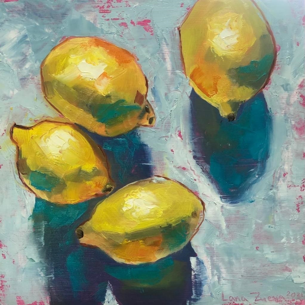 lemons oil painting by lana