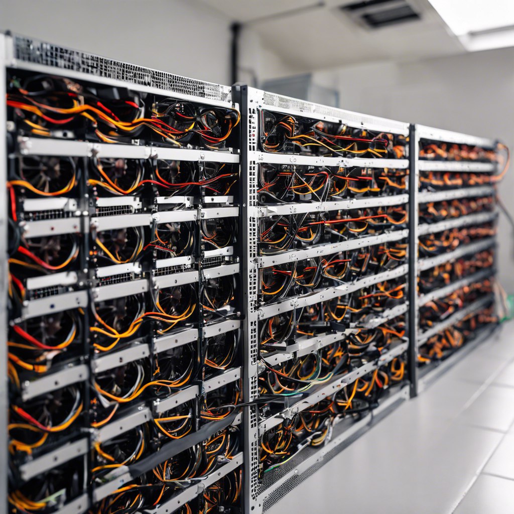 bitcoin mining rack